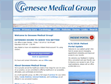 Tablet Screenshot of geneseemedical.com